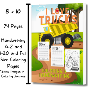 Truck Handwriting Book