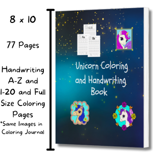 Unicorn Handwriting book