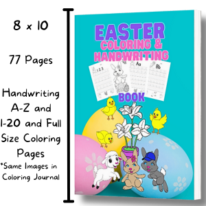 easter handwriting book