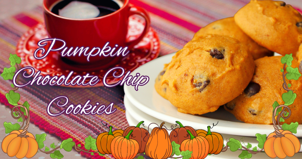 chocolate chip pumpkin cookies banner