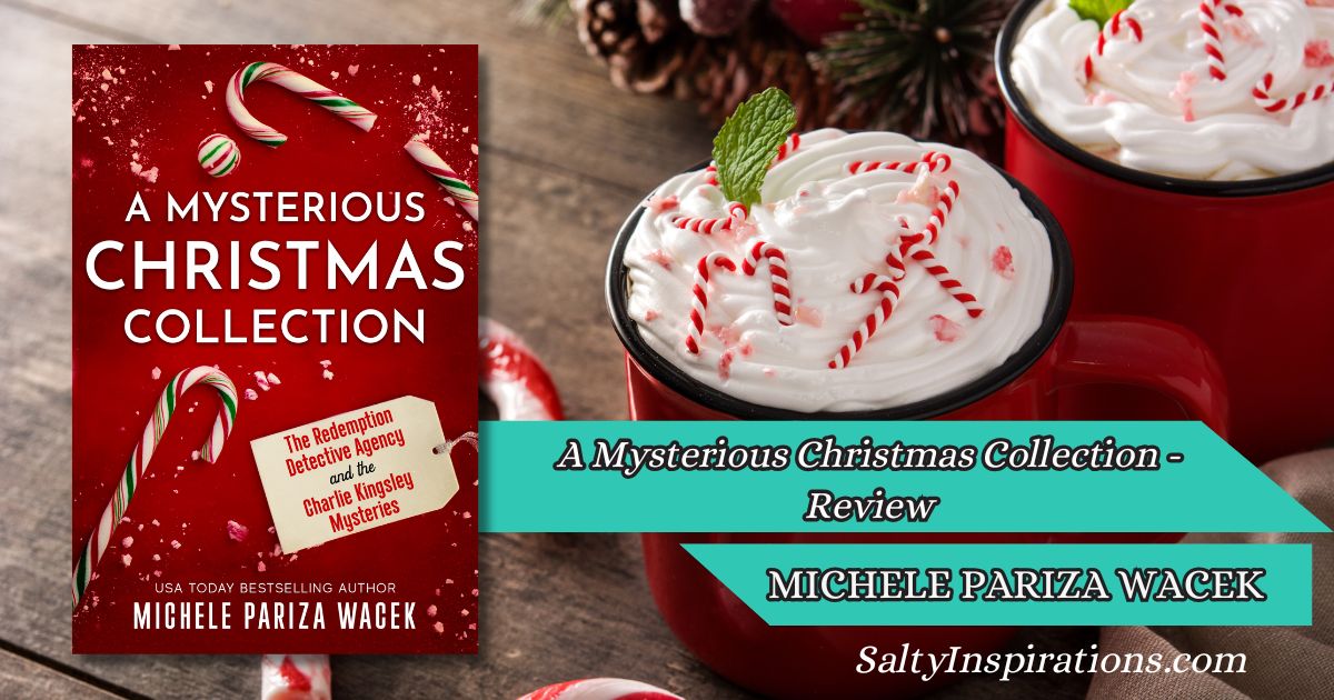 Cover of A Mysterious Christmas Collection by Michele Pariza Wacek with Salty Inspirations logo Caption: