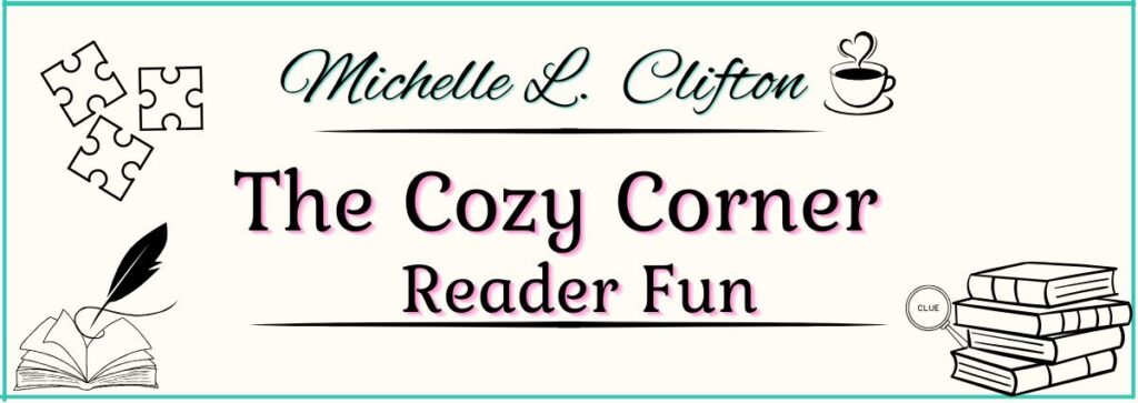Cozy puzzle book and clues from The Cozy Corner Reader Fun